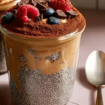 High-Protein Peanut Butter & Chocolate Chia Pudding