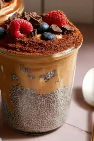 High-Protein Peanut Butter & Chocolate Chia Pudding
