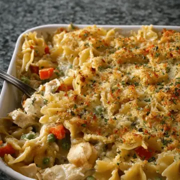 Chicken Pot Pie Pasta Bake