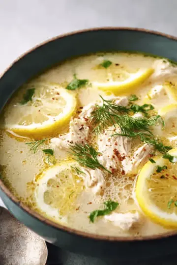 Avgolemono (Greek Lemon Chicken Soup)