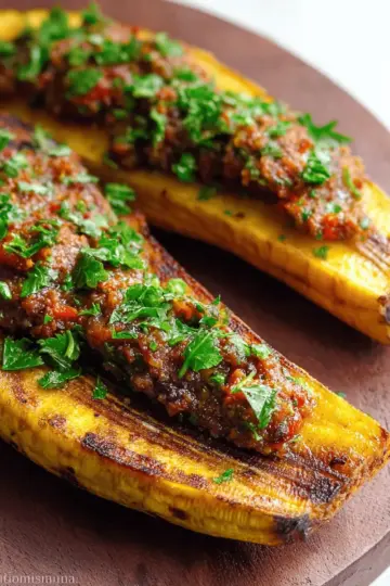 Stuffed Baked Plantains