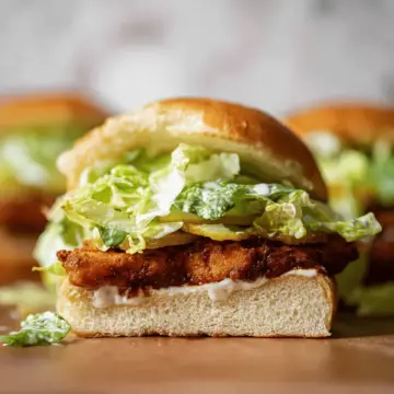 Crispy Chicken Caesar Sandwiches.