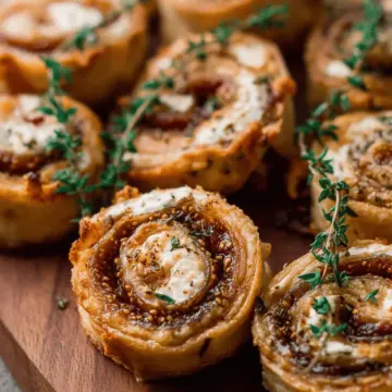 Fig and Goat Cheese Pinwheels