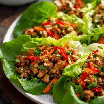 Thai Chicken Lettuce Wraps