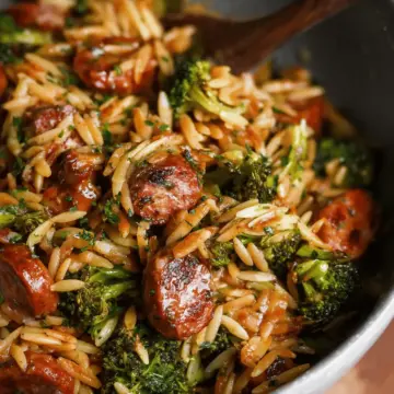Chicken Sausage Broccoli Orzo