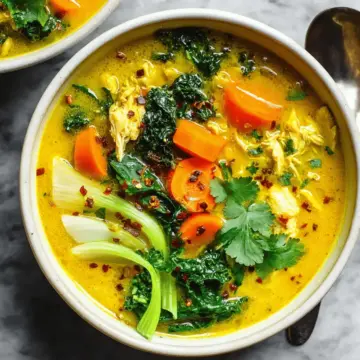Anti Inflammatory Turmeric Chicken Soup