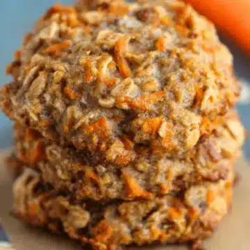 Healthy Carrot Cake Oatmeal Cookies