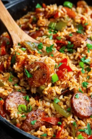 Cajun Rice and Sausage Skillet