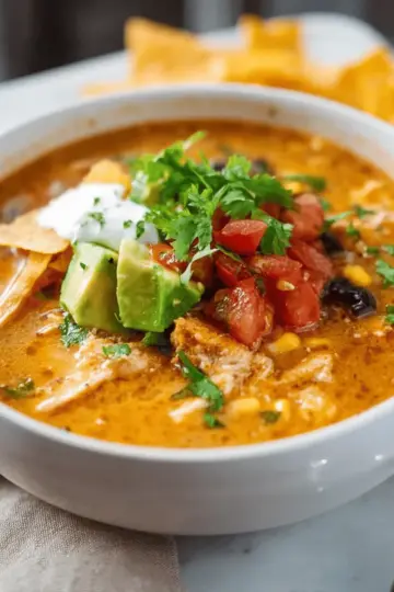 Creamy Chicken Tortilla Soup