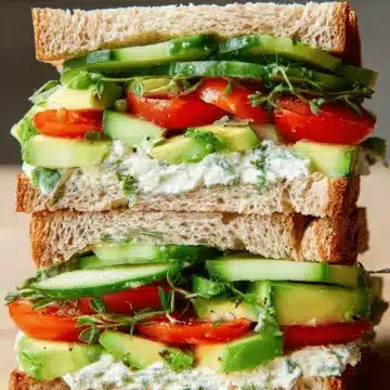 Loaded Cucumber & Avocado Sandwich