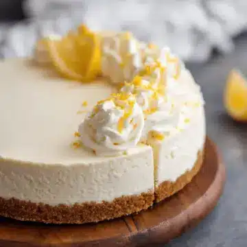 No Bake Lemon Cheesecake