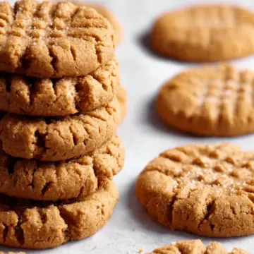 Chewy 3-Ingredient Peanut Butter Cookies