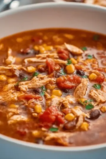 Quick Chicken Taco Soup