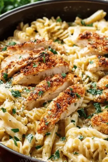 Garlic Parmesan Chicken Pasta