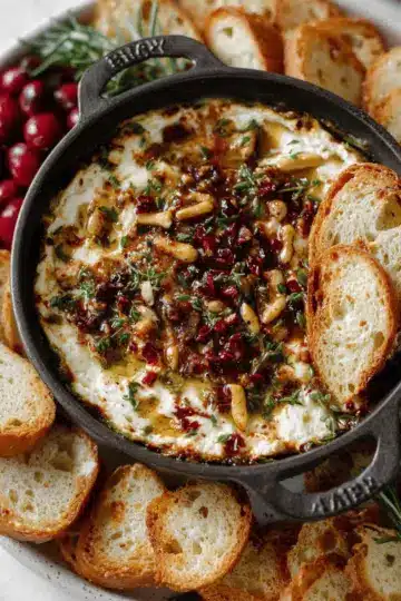 Hot Honey Goat Cheese Dip