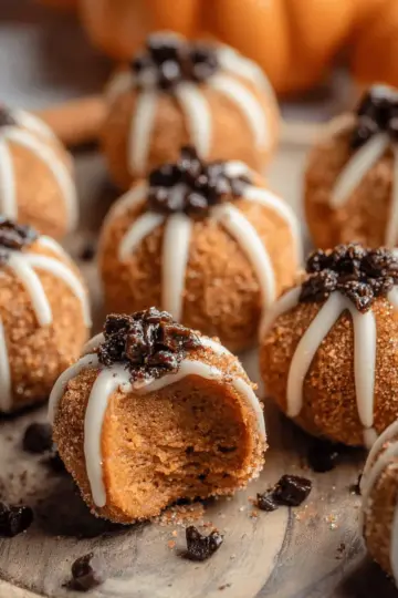 Pumpkin Cheesecake Truffles
