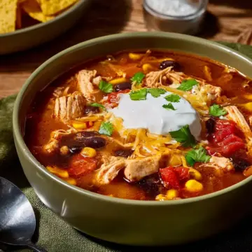 Slow Cooker Chicken Taco Soup