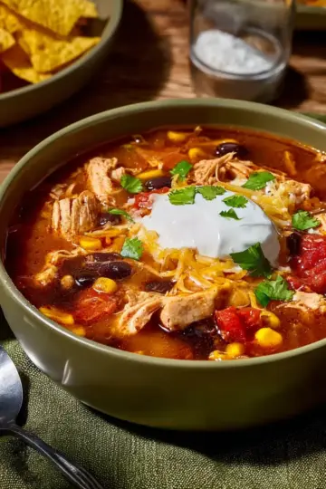 Slow Cooker Chicken Taco Soup