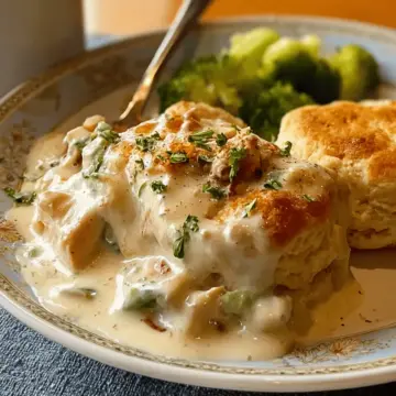 Creamed Chicken for Biscuits