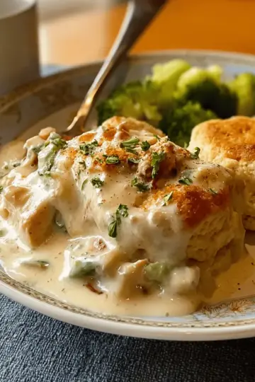 Creamed Chicken for Biscuits