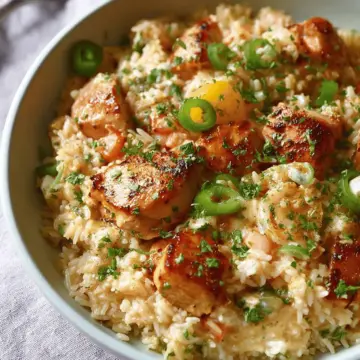 One-Pot Creamy Cajun Chicken & Rice