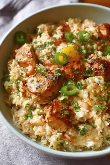One-Pot Creamy Cajun Chicken & Rice