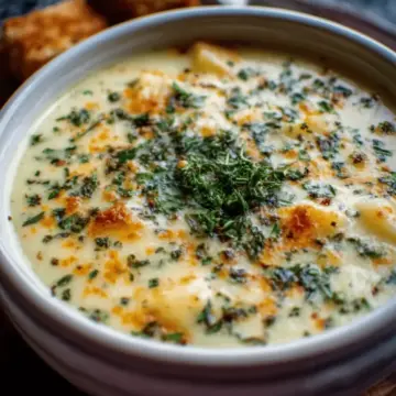 Cheddar Garlic Herb Potato Soup Made Easy in 30 Minutes