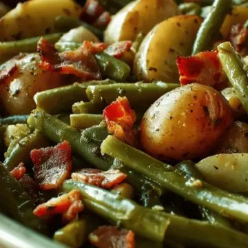 Country Ranch Green Beans ‘n Potatoes with Bacon
