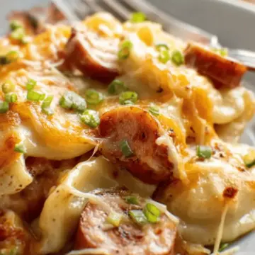 Crock Pot Pierogi and Kielbasa Casserole