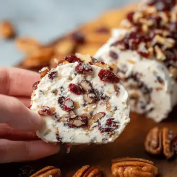 Cranberry Pecan Cheese Log