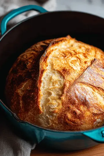 Easy Dutch Oven No Knead Bread
