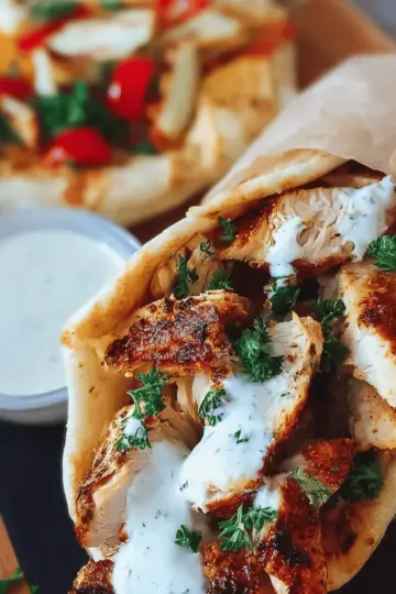 Chicken Shawarma with Garlic Sauce