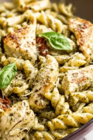 Creamy Chicken Pesto Pasta