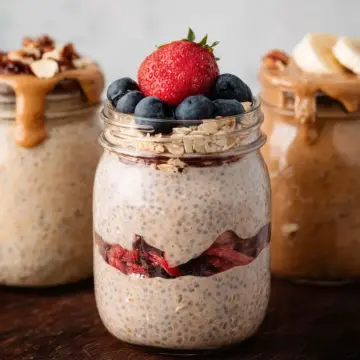 Quick & Creamy High Protein Overnight Oats