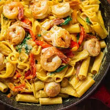Creamy Jamaican Shrimp Rasta Pasta