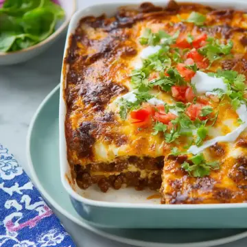 Beef Enchilada Casserole