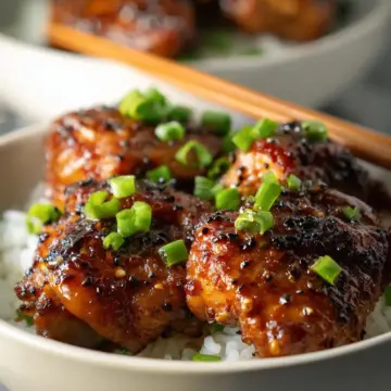 Honey Black Pepper Chicken Thighs