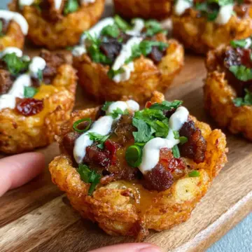 Loaded Tater Tot Cups
