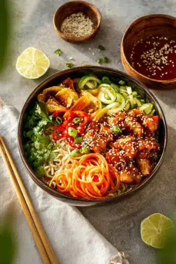 SWEET CHILLI CHICKEN BOWLS