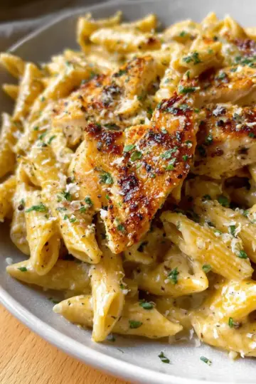 Garlic Parmesan Chicken and Pasta (One-Pan)