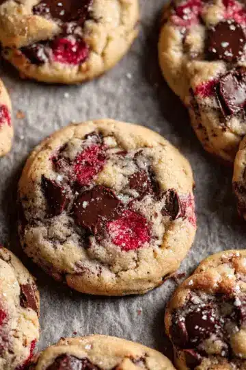 Raspberry Chocolate Chip Cookies