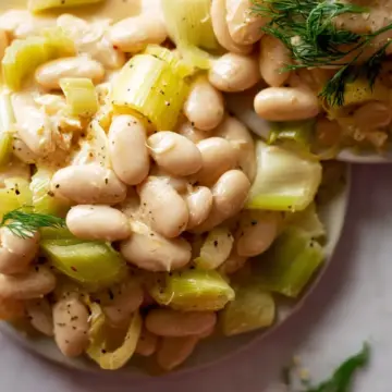 Creamy Butter Beans with Leeks