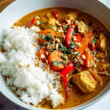 Thai Peanut Curry with Chicken