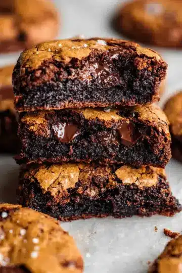 The BEST Fudgy Chewy Brookies