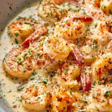 Creamy Garlic Shrimp With Parmesan (Low Carb)