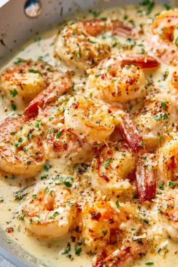 Creamy Garlic Shrimp With Parmesan (Low Carb)