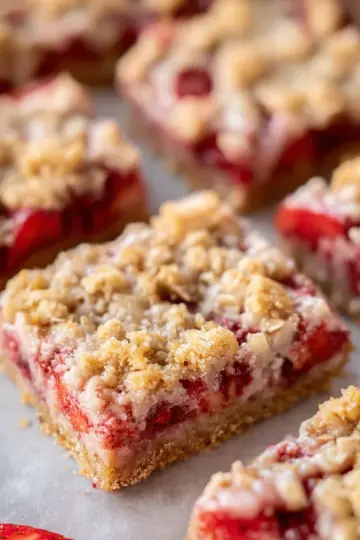 Strawberry Oatmeal Bars