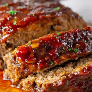 The Best Bourbon Glaze Meatloaf
