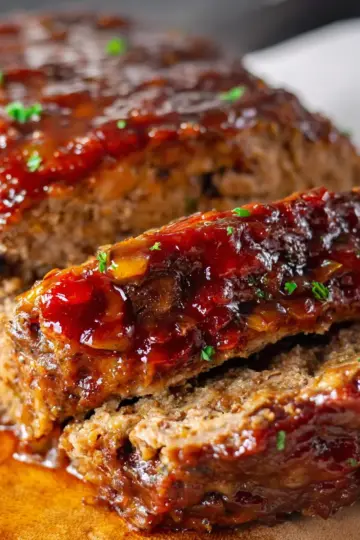 The Best Bourbon Glaze Meatloaf