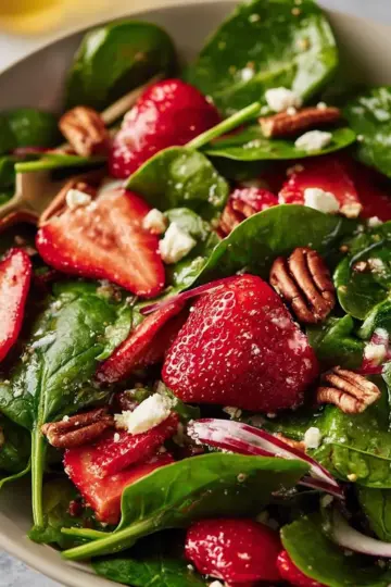 Strawberry Spinach Salad